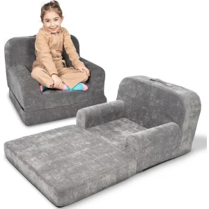 Children's Sofa - 2-in-1 Convertible Fold Out Couch & Lounger